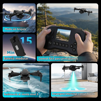TD12Pro Drone con cámara 1080P para adultos\/niños, drones RC FPV c...