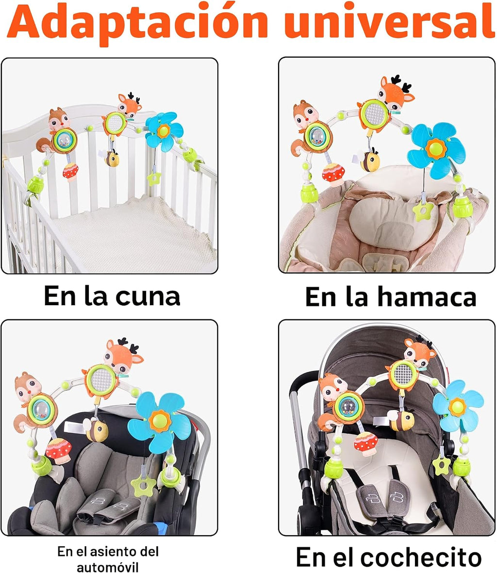 Lynncare Arco Ajustable de Juguetes para Cuna de Bebé para Lactante...