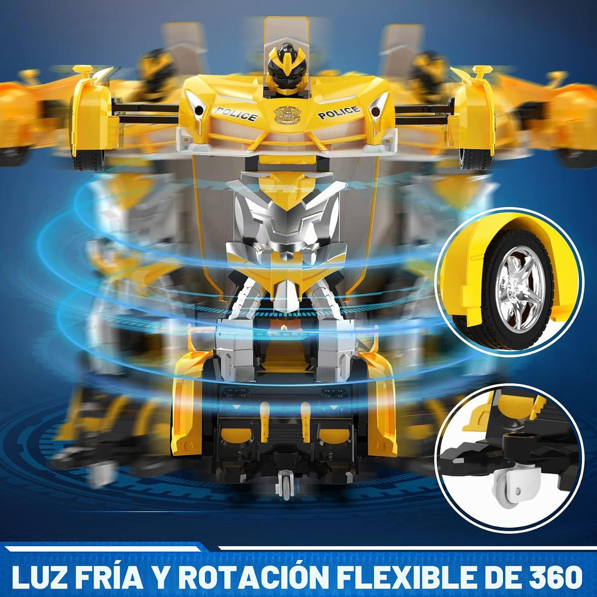 FDJ Automóvil a control remoto \u2013 Robot de automóvil transforma...
