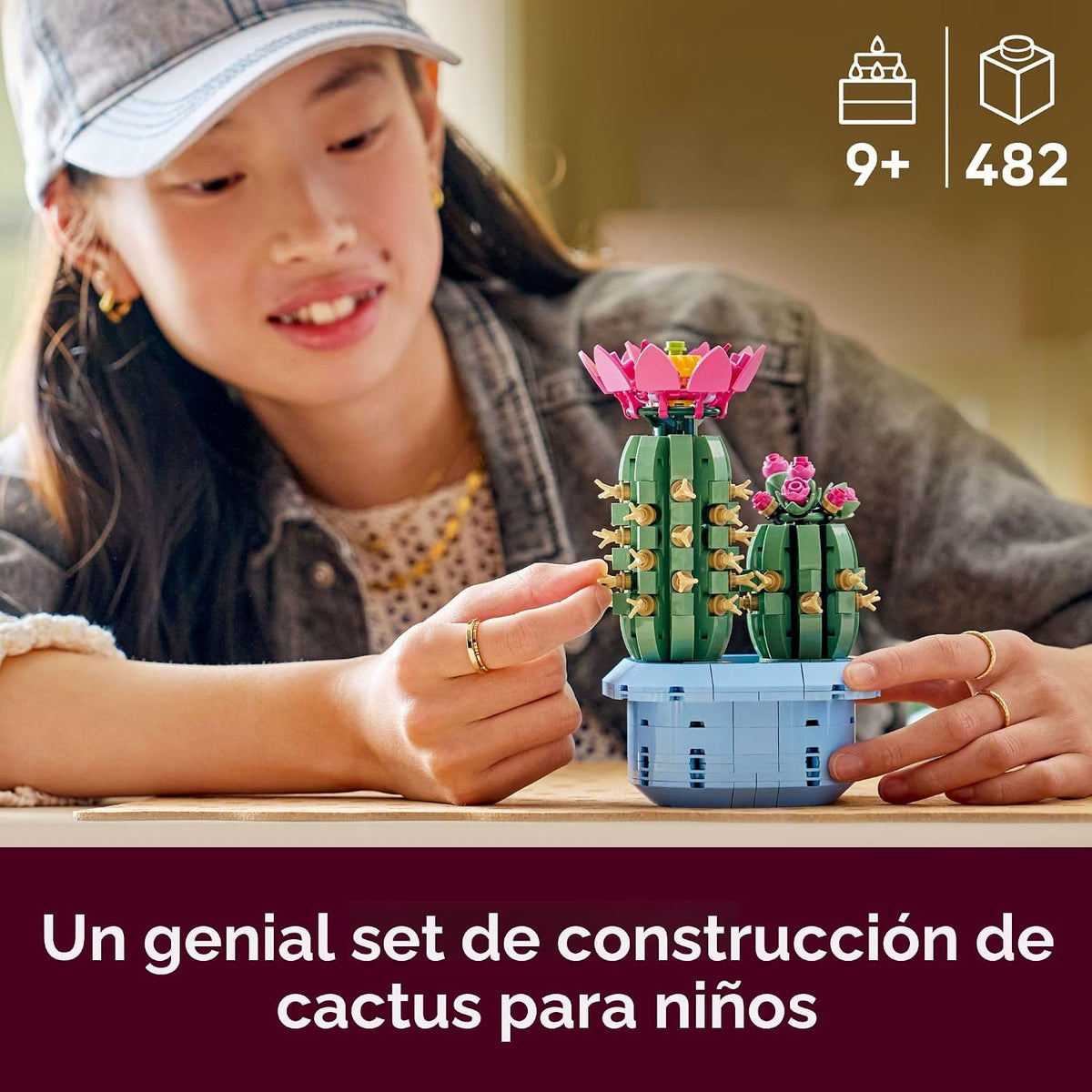 LEGO Botanicals Cactus Floración 11509 | Juguetes de construcción p...