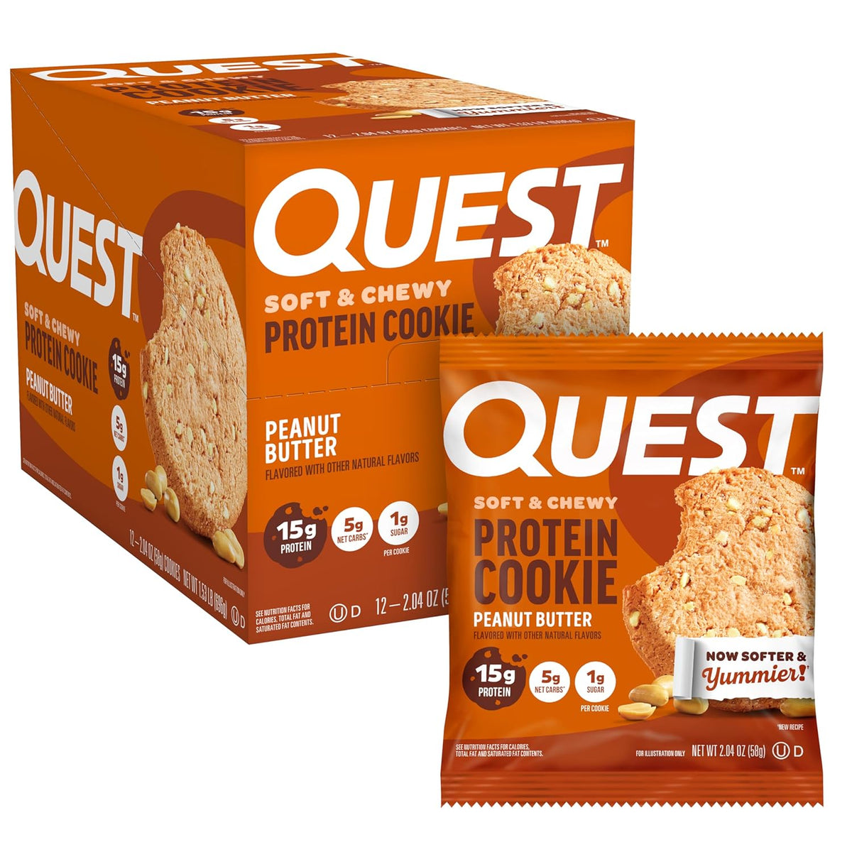 Quest Protein Cookie Mantequilla De Maní (Mantequilla De Maní) | 0....