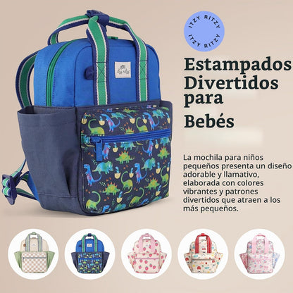 Itzy Ritzy - Mochila para niños pequeños, con correas de hombro aju...