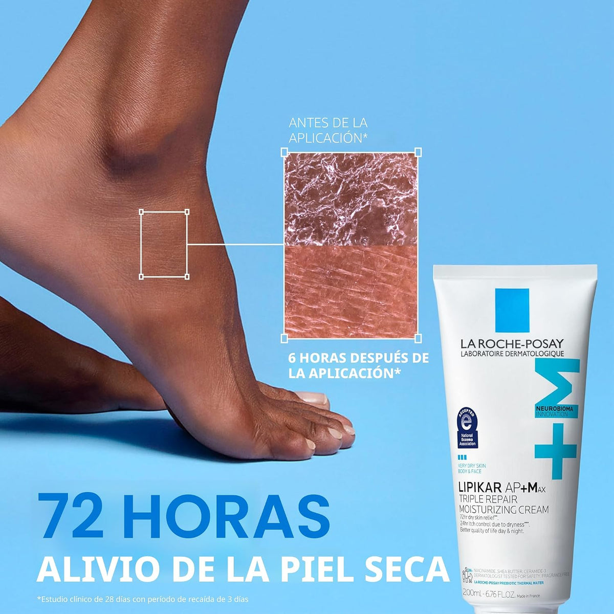La Roche-Posay Lipikar AP+ - Crema hidratante triple reparadora, lo...