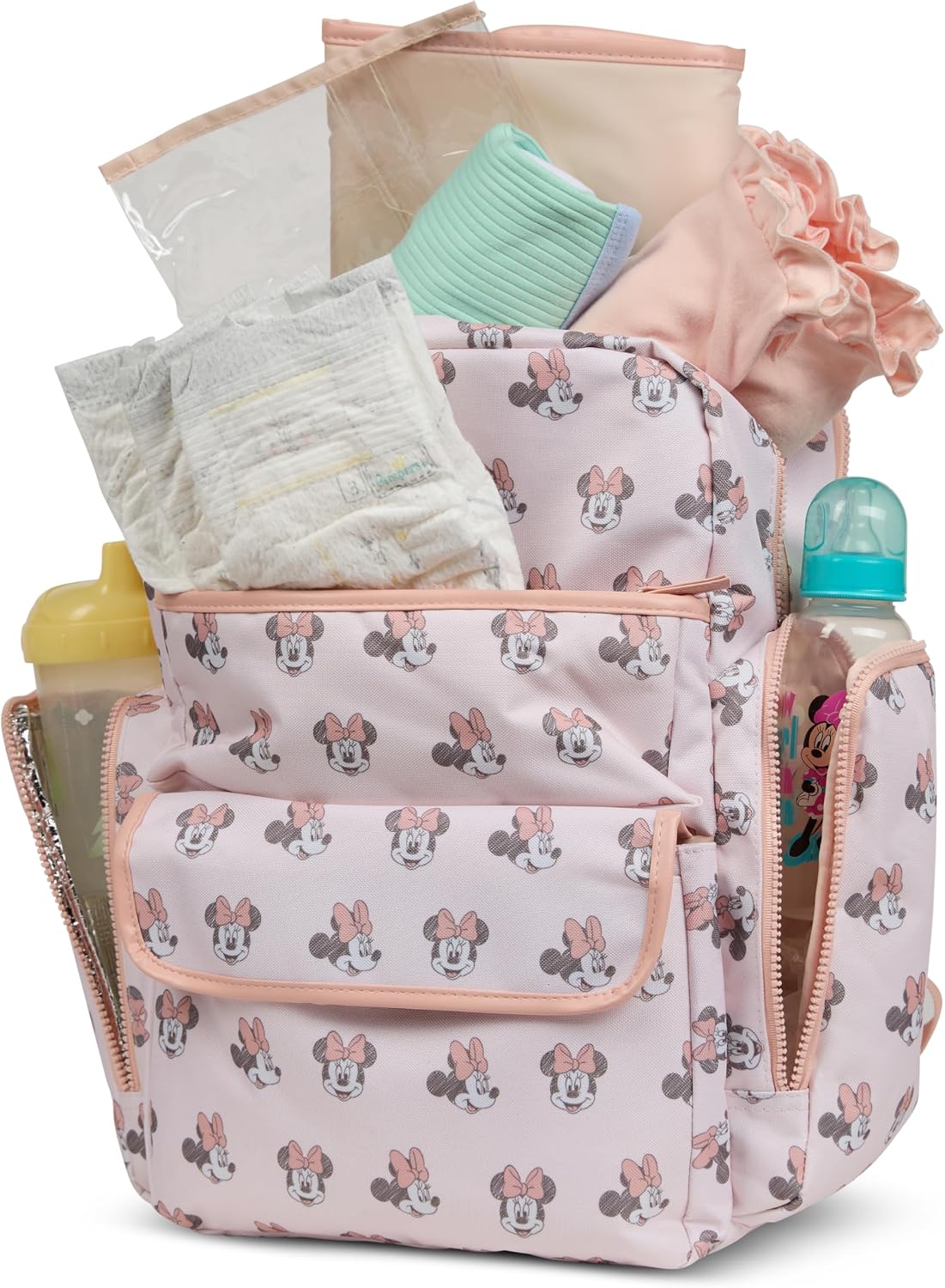 Disney Mochila para pañales con cambiador Minnie Mouse \u2013 Bolsa...