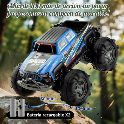 Calefwe Anfibio RC Monster Truck con bloques, control de gestos | M...