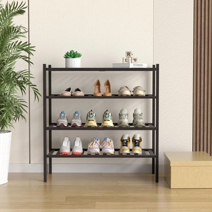 ROMGUAR CRAFT Zapatero de Bambú de 4 Niveles para Closet Independie...