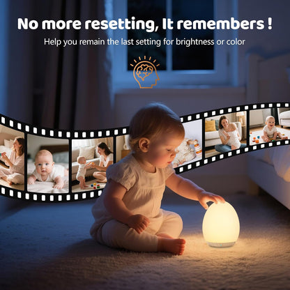 MediAcous Luz nocturna para niños, 7 colores cambiantes de luz de h...