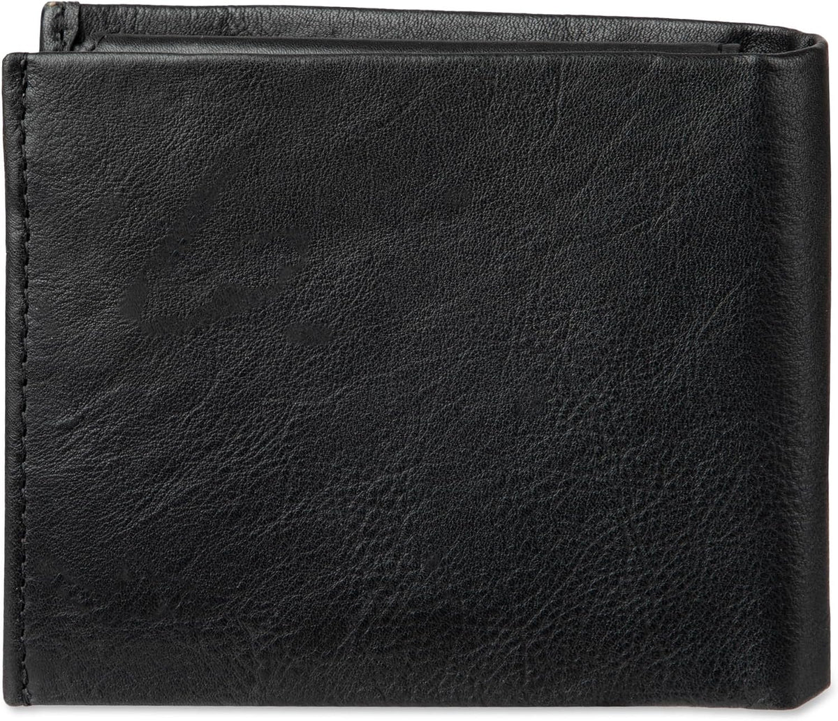 Calvin Klein Billetera plegable minimalista de cuero RFID para homb...