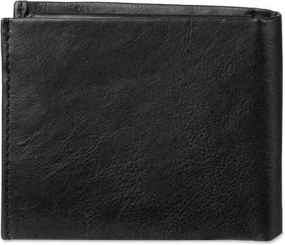 Calvin Klein Billetera plegable minimalista de cuero RFID para homb...