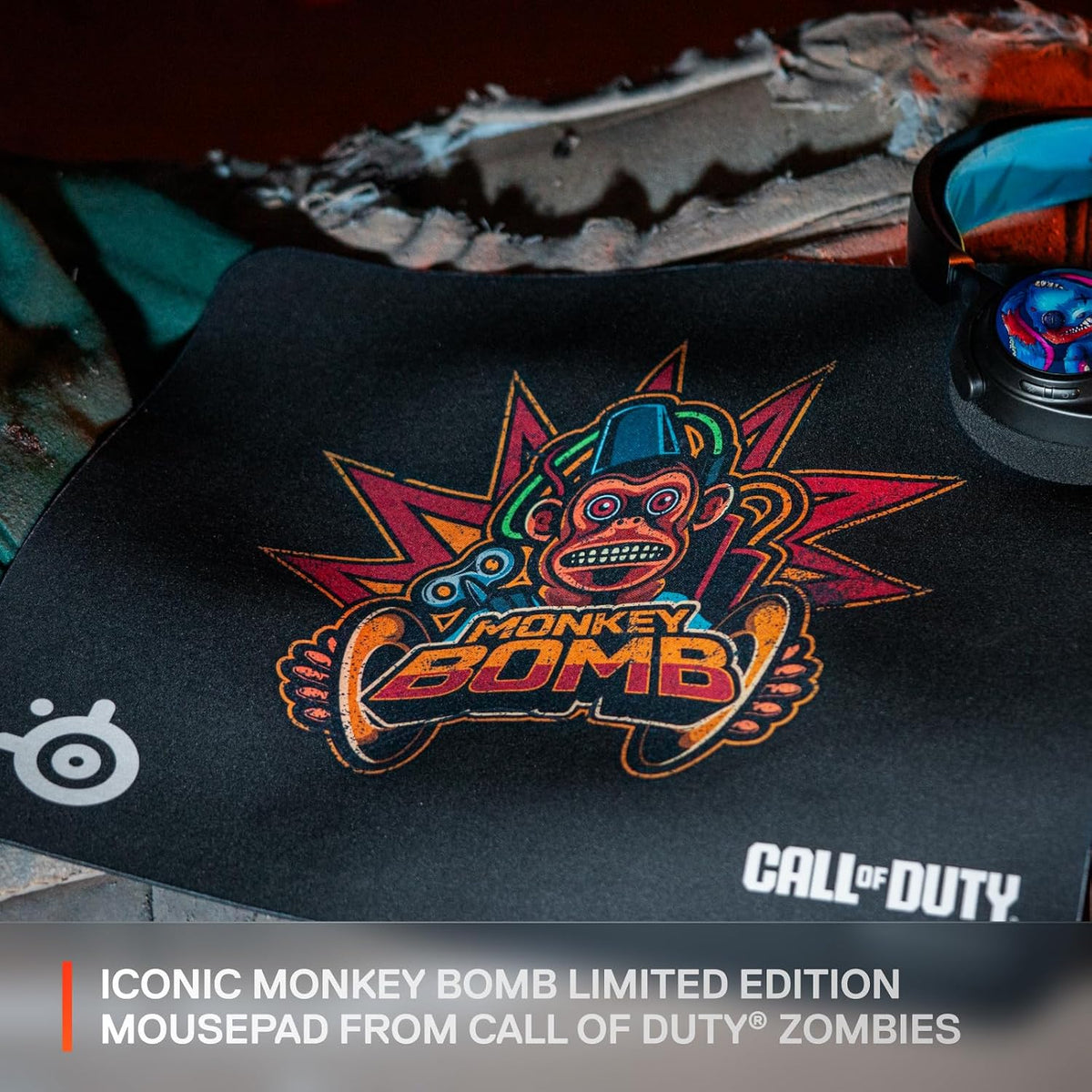SteelSeries QcK Gaming Mouse Pad \u2014 Call of Duty® Monkey Bomb E...