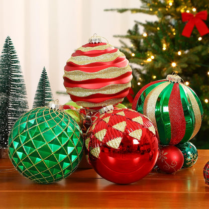 Alupssuc Adornos de bolas de Navidad grandes de 6 pulgadas\/5.906 i...