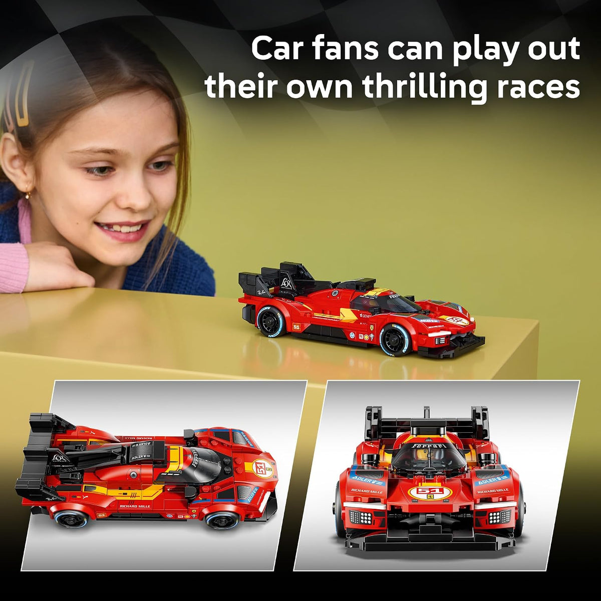 LEGO Campeones de Velocidad Ferrari 499P 77261 | Juguete de constru...