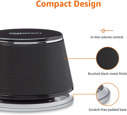 Amazon Basics - Altavoces de computadora alimentados por USB con so...