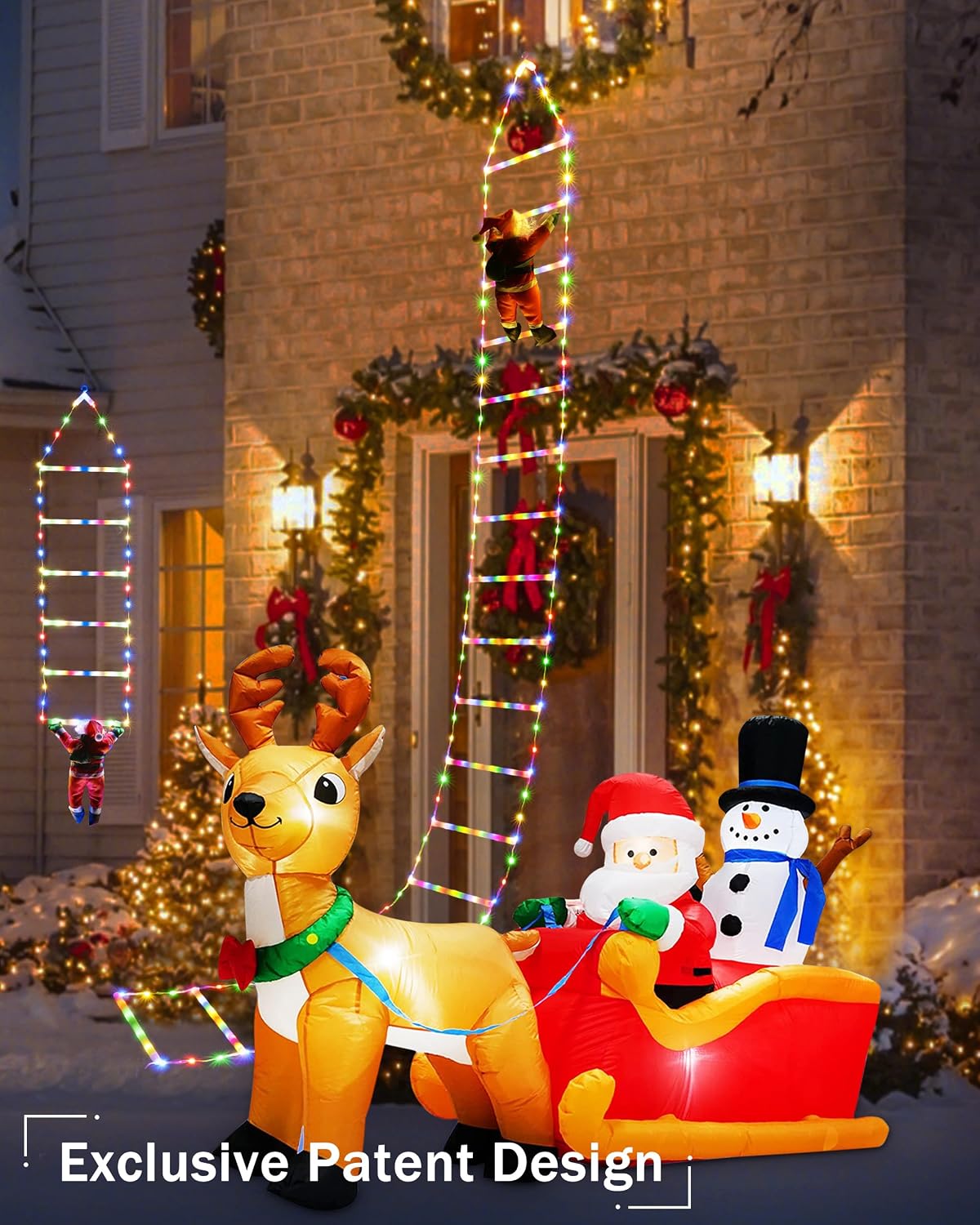 Toodour Luces LED de Navidad, luces decorativas de Navidad de 10 pi...