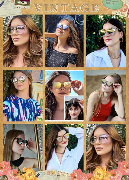 FIMILU 2 paquetes de gafas de sol para mujer, lentes polarizadas co...