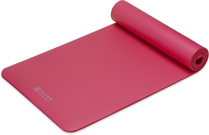 Gaiam Tapete de yoga grueso, esterilla de ejercicio y fitness con c...