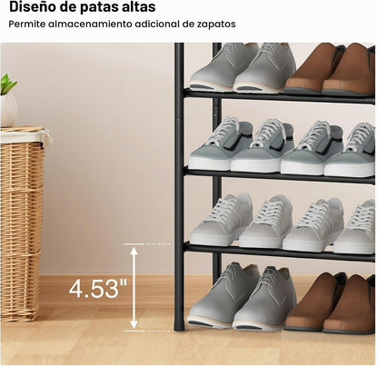 STO STO Zapatero Expandible, Zapatero Metálico de 5 Niveles para Ar...