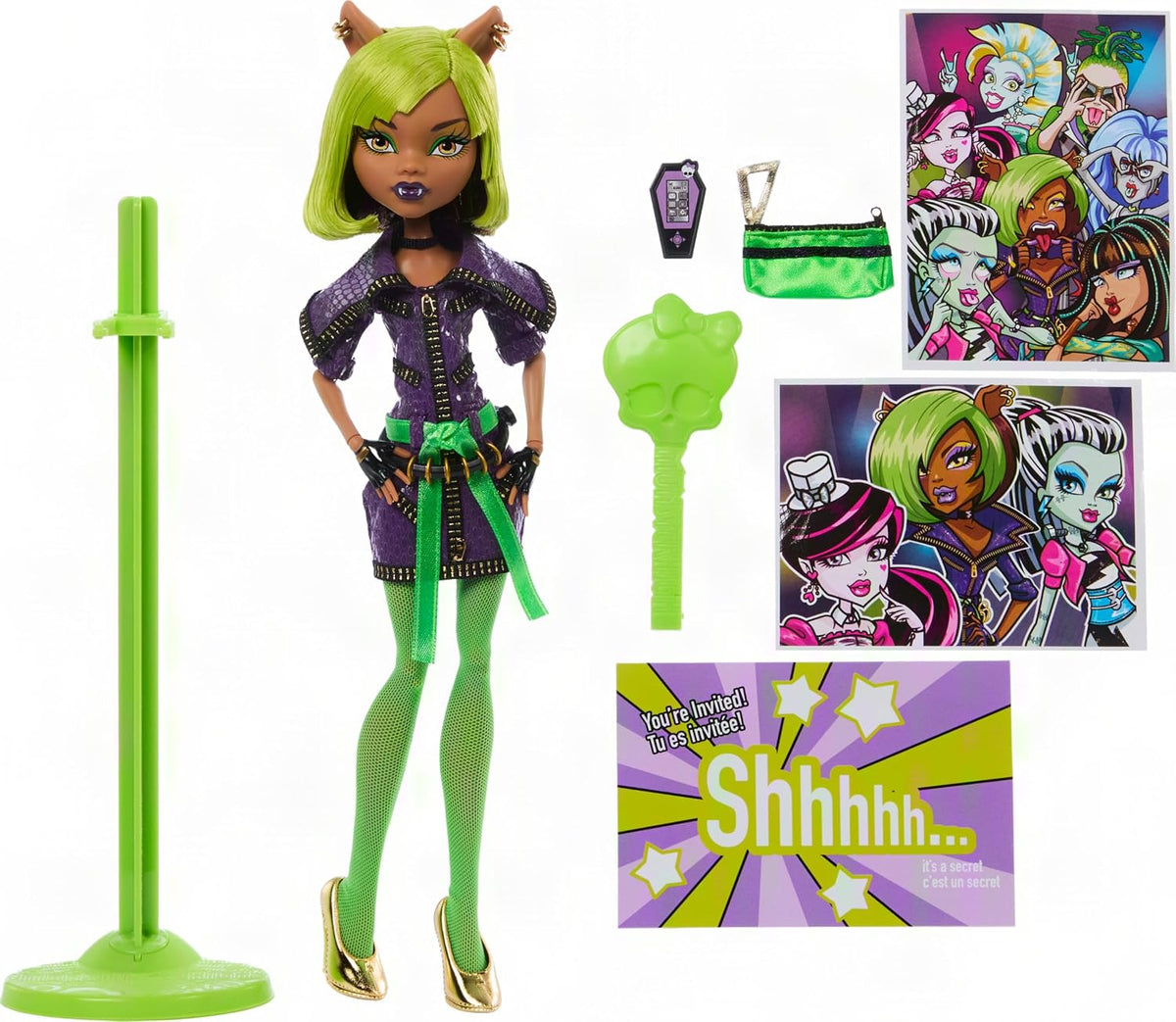 Monster High Muñeca de reproducción Dawn of the Dance Clawdeen Wolf...