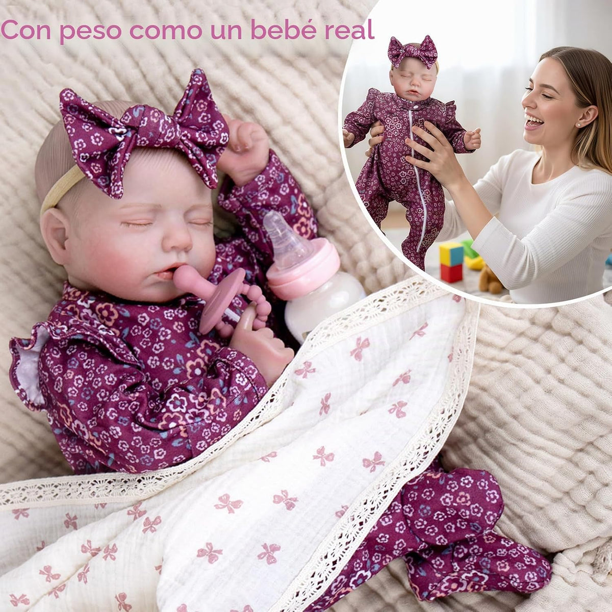 Aori - Muñecas de bebé Reborn de 20 pulgadas, muñeca realista reali...