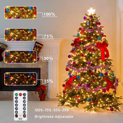 200LED 75.8 FTConnectable luz de Navidad que cambia de color con |...