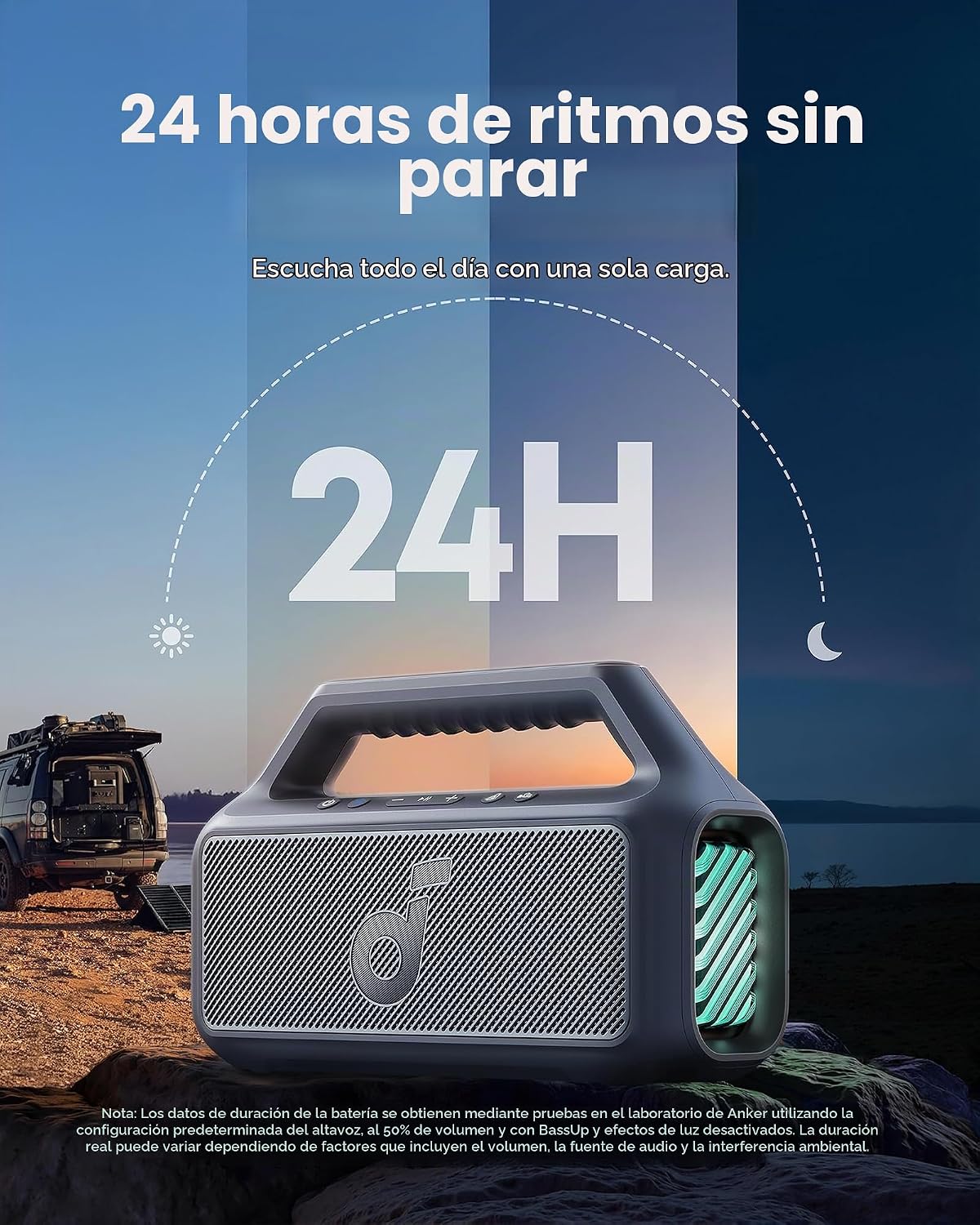 Soundcore Boom 2 de Anker, altavoz Bluetooth para exteriores de 80...