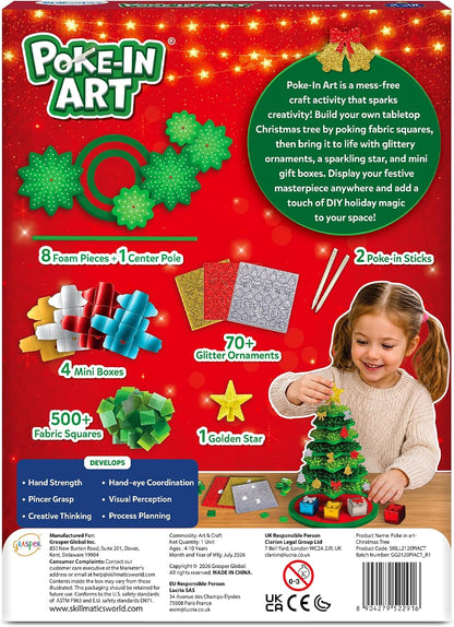 Skillmatics Poke-in Art - Árbol de Navidad, regalo para niñas y niñ...