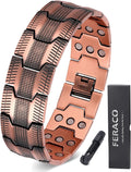 Pulsera de cobre para hombre Feraco, 3 veces más fuerte, pulseras m...
