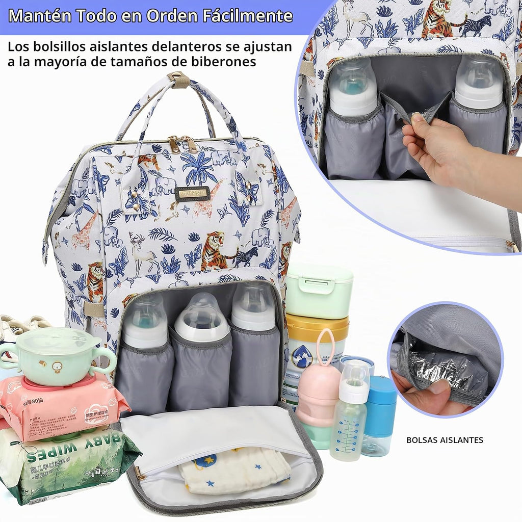 Mochila para pañales, bolsas de pañales para bebés, niñas y niños,...