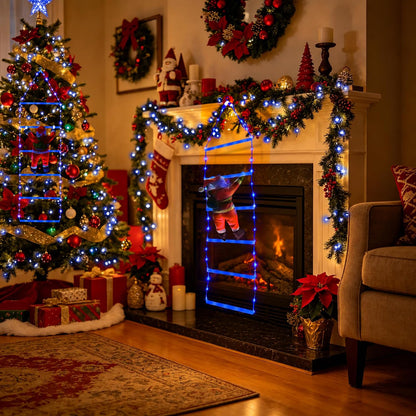 Toodour Luz LED de Navidad, luces decorativas de escalera de Navida...