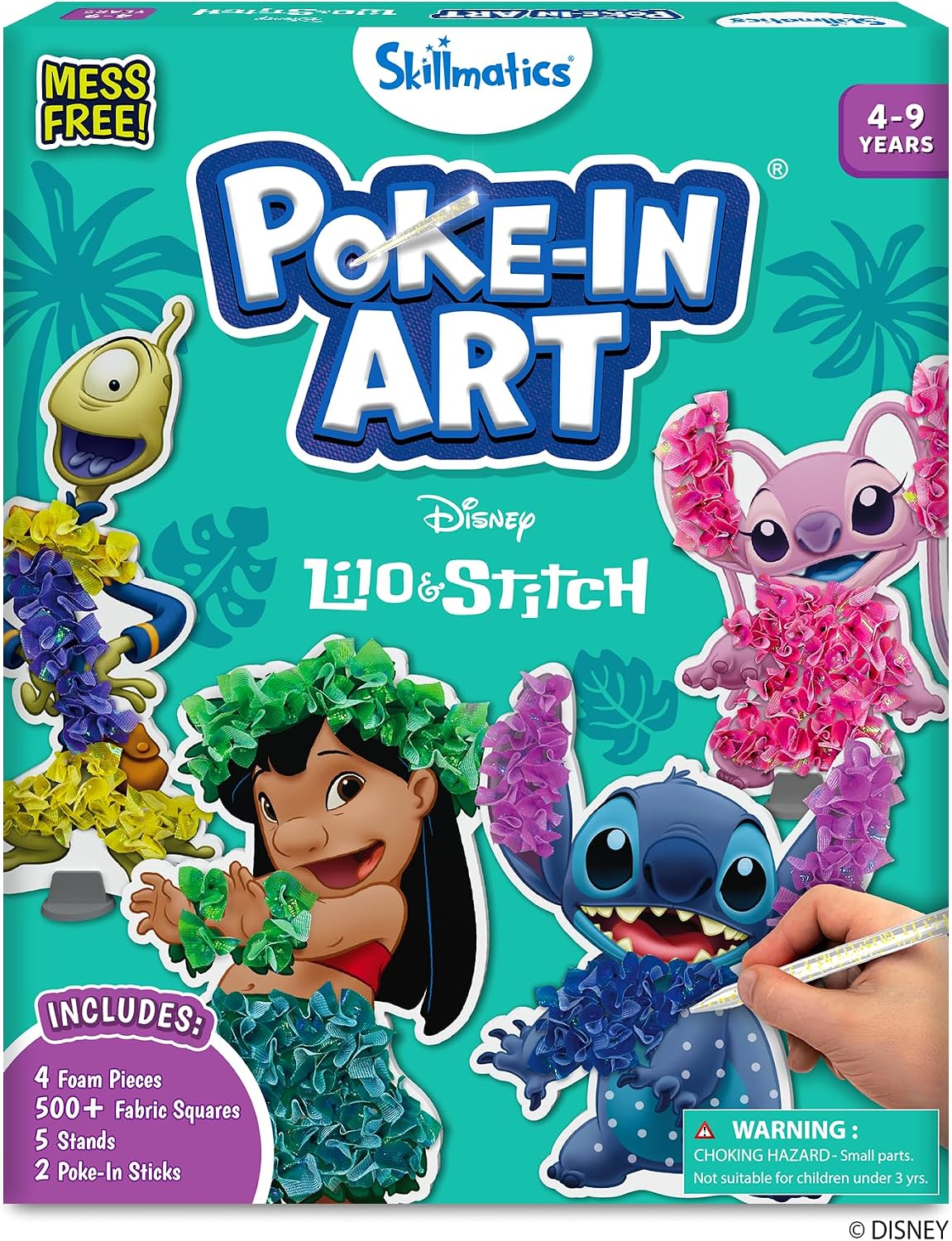 Skillmatics Poke-in Art - Lilo &amp; Stitch, kit de manualidades de...