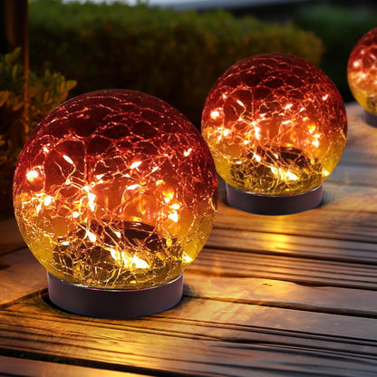 JKIMK Luces solares de globo para exteriores, impermeables, bolas s...