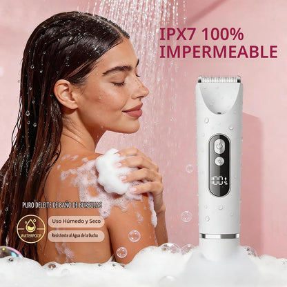 Recortadora de bikini de cabello fresco para mujer, maquinilla de a...