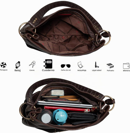 Carteras para mujer, bolsos hobo para mujer, bolso de hombro holgad...
