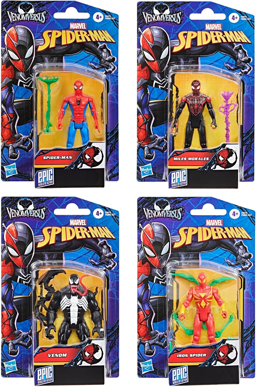 Spider-MAN Marvel VenomVersus Epic World of Action, Miles Morales,...