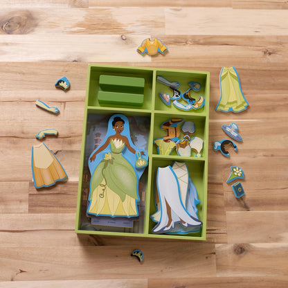 Melissa &amp; Doug Disney Princess Tiana - Juego de muñeca magnétic...