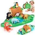 hahaland Juguetes para bebés de 6 a 12 meses, juego de animales de...