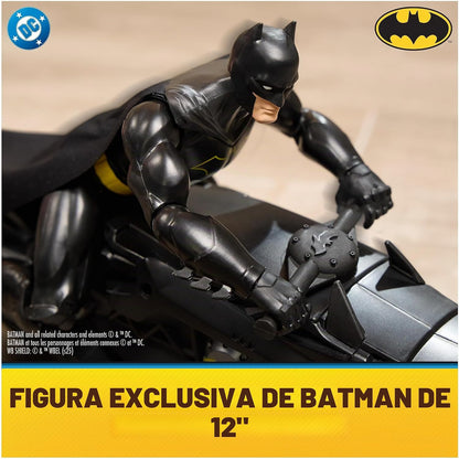 DC Comics, Batciclo de control remoto Batman Stealth con figura de...