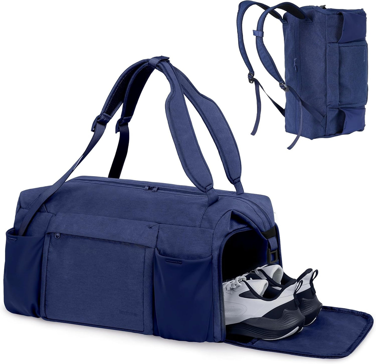 Kookoomia Mochila de gimnasio con compartimento para zapatos y bols...