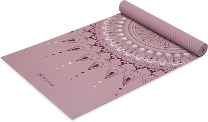Gaiam - Tapete de yoga con estampado, antideslizante para ejercicio...