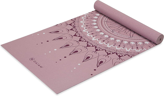 Gaiam - Tapete de yoga con estampado, antideslizante para ejercicio...