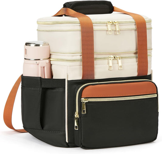 holuxer Bolsa de almuerzo aislada y lonchera para mujeres - Bolsa d...
