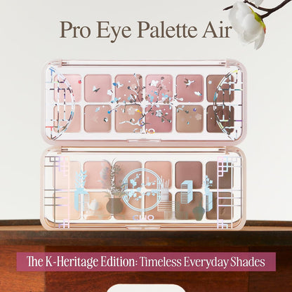 CLIO Pro - Paleta de ojos de aire, 12 colores de sombra de ojos mat...