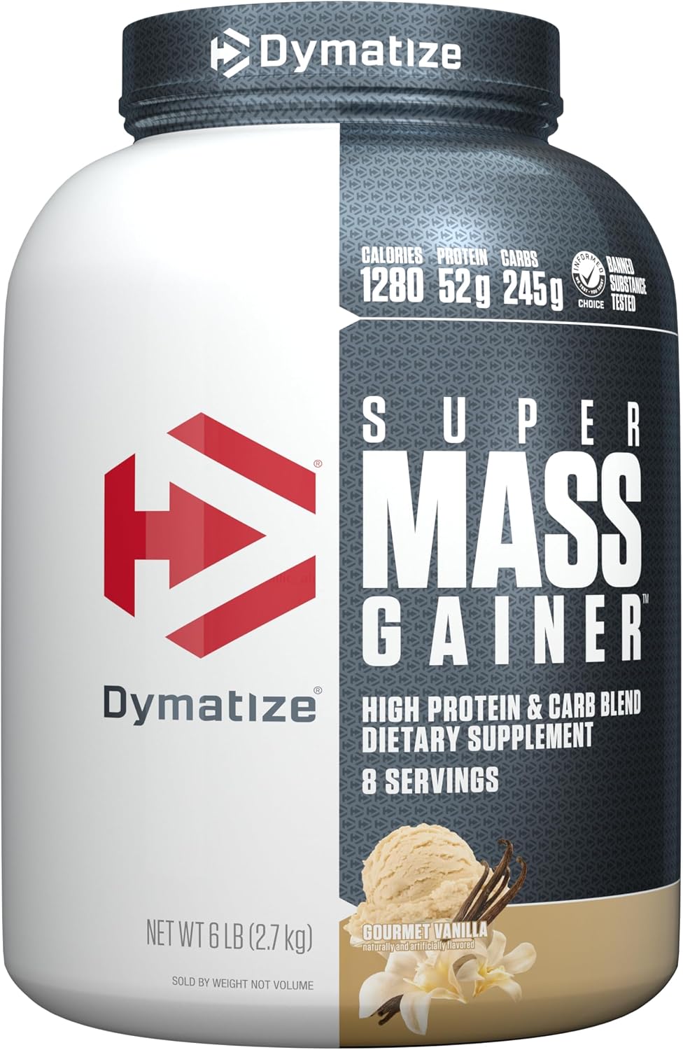 Dymatize Super Mass Gainer Polvo de Proteína, Vainilla Gourmet, 52g...