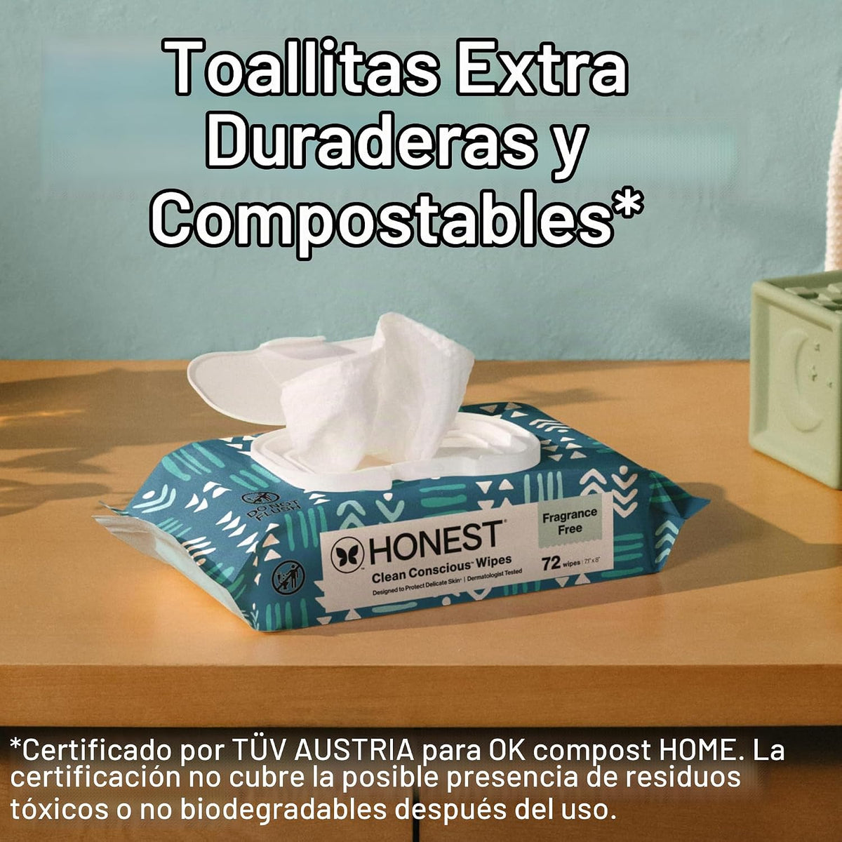 The Honest Company - Toallitas limpiadoras para bebé con 99% de agu...