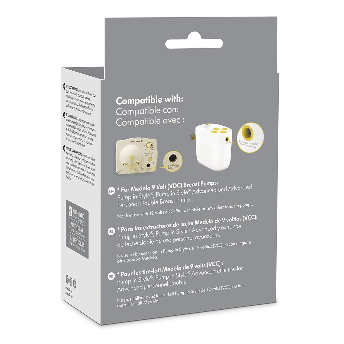 Medela Bomba con estilo con adaptador de corriente MaxFlow, cable d...