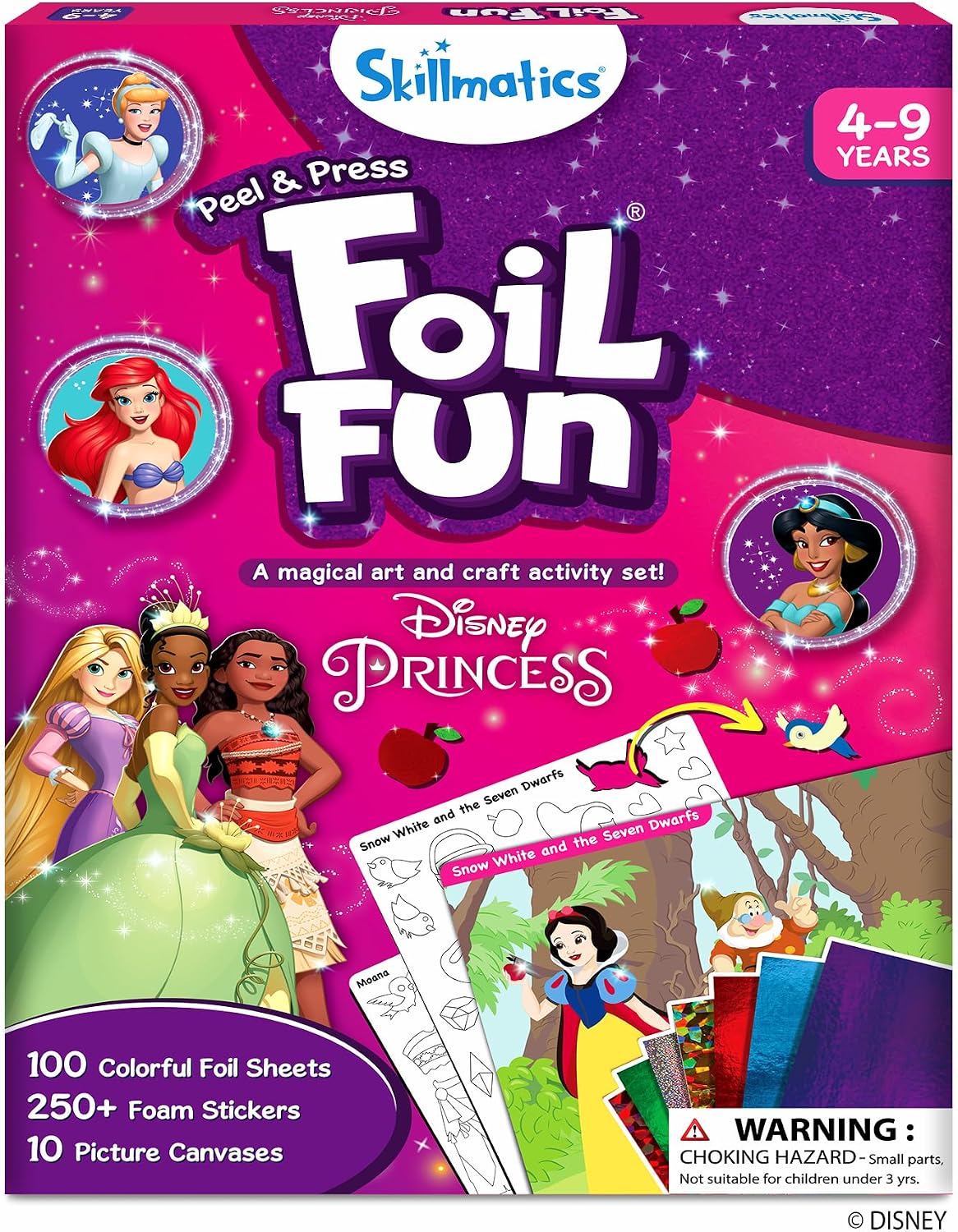 Skillmatics Foil Fun Disney Princess, kit de arte y manualidades |...