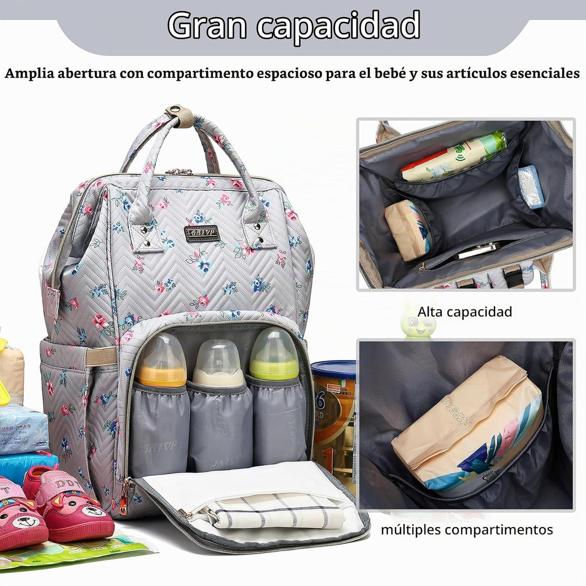 GAIVP - Mochila para pañales, bolsas de pañales para bebés, niñas y...