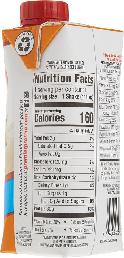 Premier Protein Premier Caramel - Batido alto en proteínas, 11 onza...