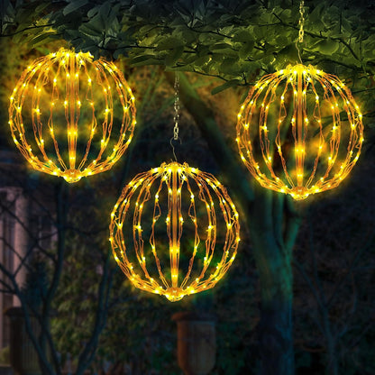 COVBOARD Globo de luz LED de Navidad de 12 pulgadas (paquete de 3)...
