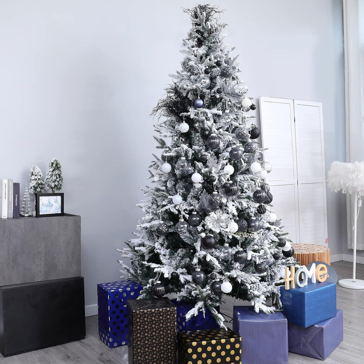 Wironlst Adornos de bola de Navidad inastillables de plástico trans...